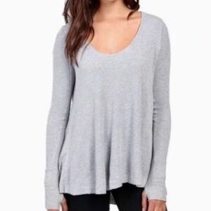 Free People Light Gray Malibu Thermal XS